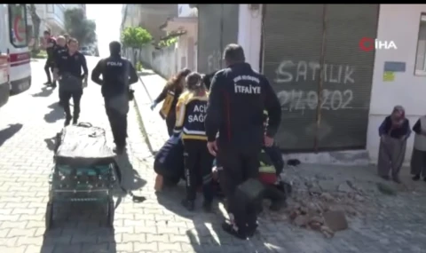 Aydın'da balkon çöktü: 2 yaralı