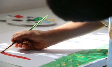 Aydın'da çocuklar, hayallerini tuvale aktaracak