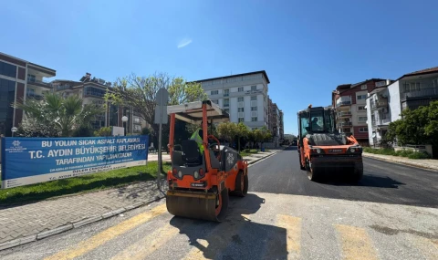 BAŞKAN ÇERÇİOĞLU’NDAN EFELER’DE YOL YENİLEME ÇALIŞMASI