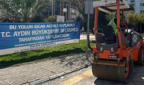 BAŞKAN ÇERÇİOĞLU’NDAN EFELER’DE YOL YENİLEME ÇALIŞMASI