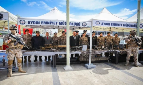 Emniyet teşkilatı Aydın'da gücünü sahada gösterdi