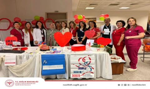 Nazilli’de Kalp Sağlığı Haftası’na Özel Bilgilendirme Standı Kuruldu