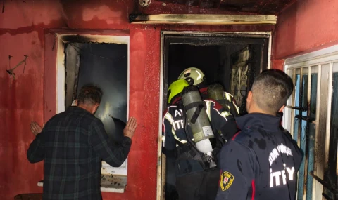 Aydın'da Korkutan Ev Yangını: Yaşlı Kadın Son Anda Kurtarıldı