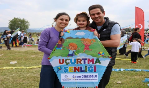 BAŞKAN ÇERÇİOĞLU ÇOCUKLARI UÇURTMA ŞENLİĞİ İLE BULUŞTURDU