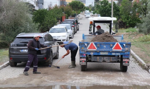 Bozdoğan’da Yağışın İzleri Siliniyor: Belediye Ekipleri Sahada