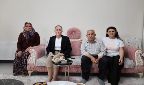 Kaymakam Küpeli şehit ailelerini unutmadı