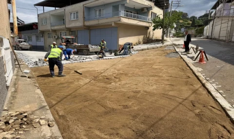 Yenipazar'da yollar yenileniyor