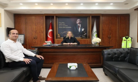 İŞKUR Nazilli Şube Müdürü Çoban’dan Kaymakam Kan’a veda ziyareti