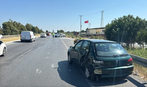 Söke'de İki Otomobilin Çarpıştığı Kazada 1 Kişi Yaralandı