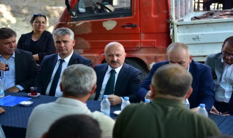Bakan Yardımcısı Bulut ve Vali Varol yangın bölgesinde incelemelerde bulundu