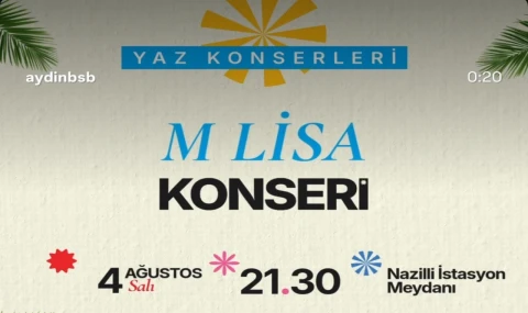 Başkan Çerçioğlu’ndan Nazillililere Yaz Konseri Daveti