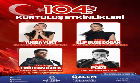 Aydın Büyükşehir Belediyesi Kurtuluş Coşkusunu Meydanlara Taşıyor