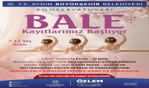 Başkan Çerçioğlu’nun Öncülüğünde Çocuklar Bale ile Sanatla Buluşuyor
