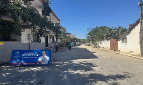 Germencik'te cadde ve sokaklarda çalışmalar hız kesmeden sürüyor
