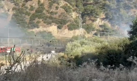 Kuyucak’ta Zeytinlik Alanda Çıkan Yangın Söndürüldü