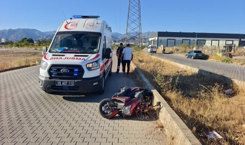 Nazilli’de Motosiklet Orta Refüje Yuvarlandı: 1 Yaralı