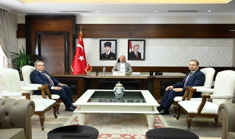 Vali Varol, Nazilli Devlet Hastanesi Başhekimi Reha Sermed Aygören’i Kabul Etti