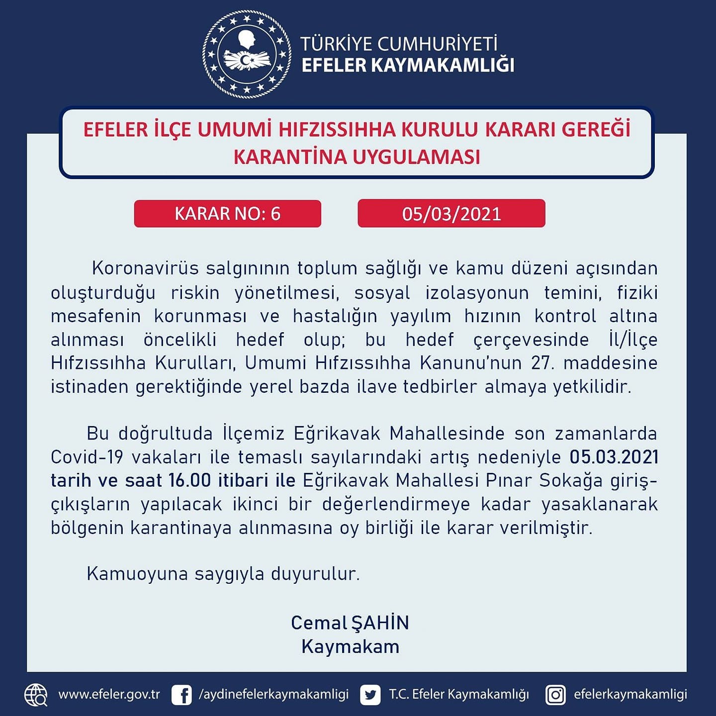 Artan vaka sayıları karantinayı beraberinde getirdi
